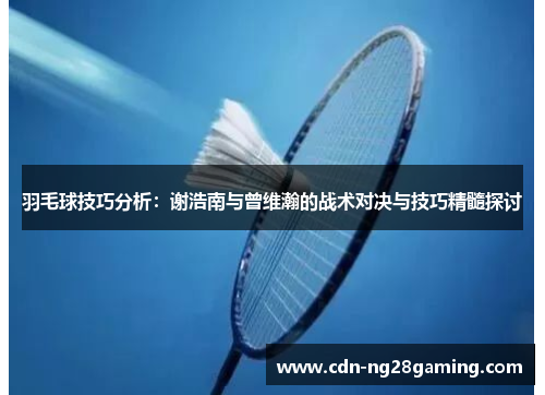 羽毛球技巧分析：谢浩南与曾维瀚的战术对决与技巧精髓探讨